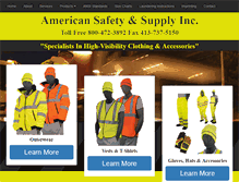 Tablet Screenshot of americansafetysupply.com